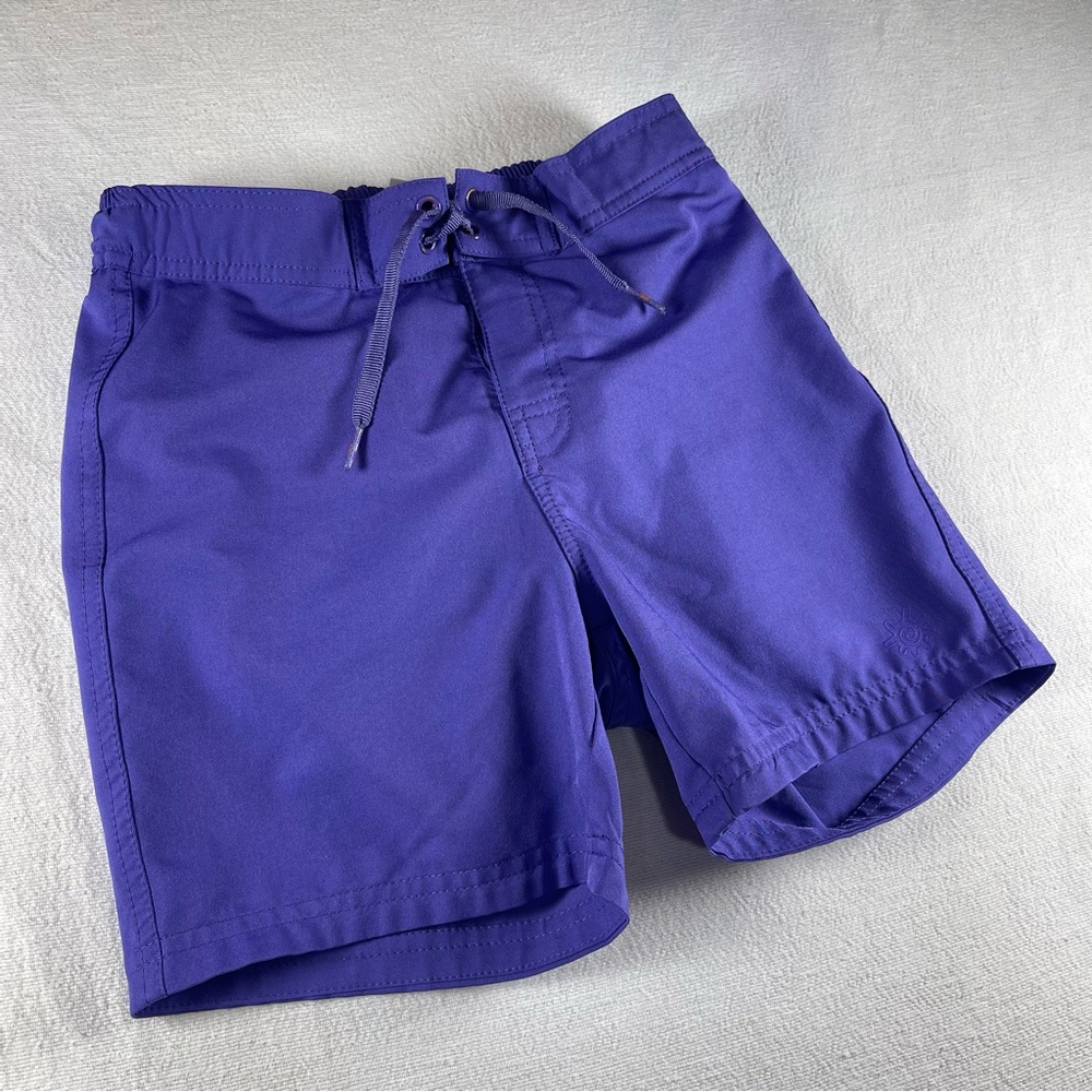UV skinz UPF 50+ Purple Swim Shorts boys size 10, sun protection beach resort